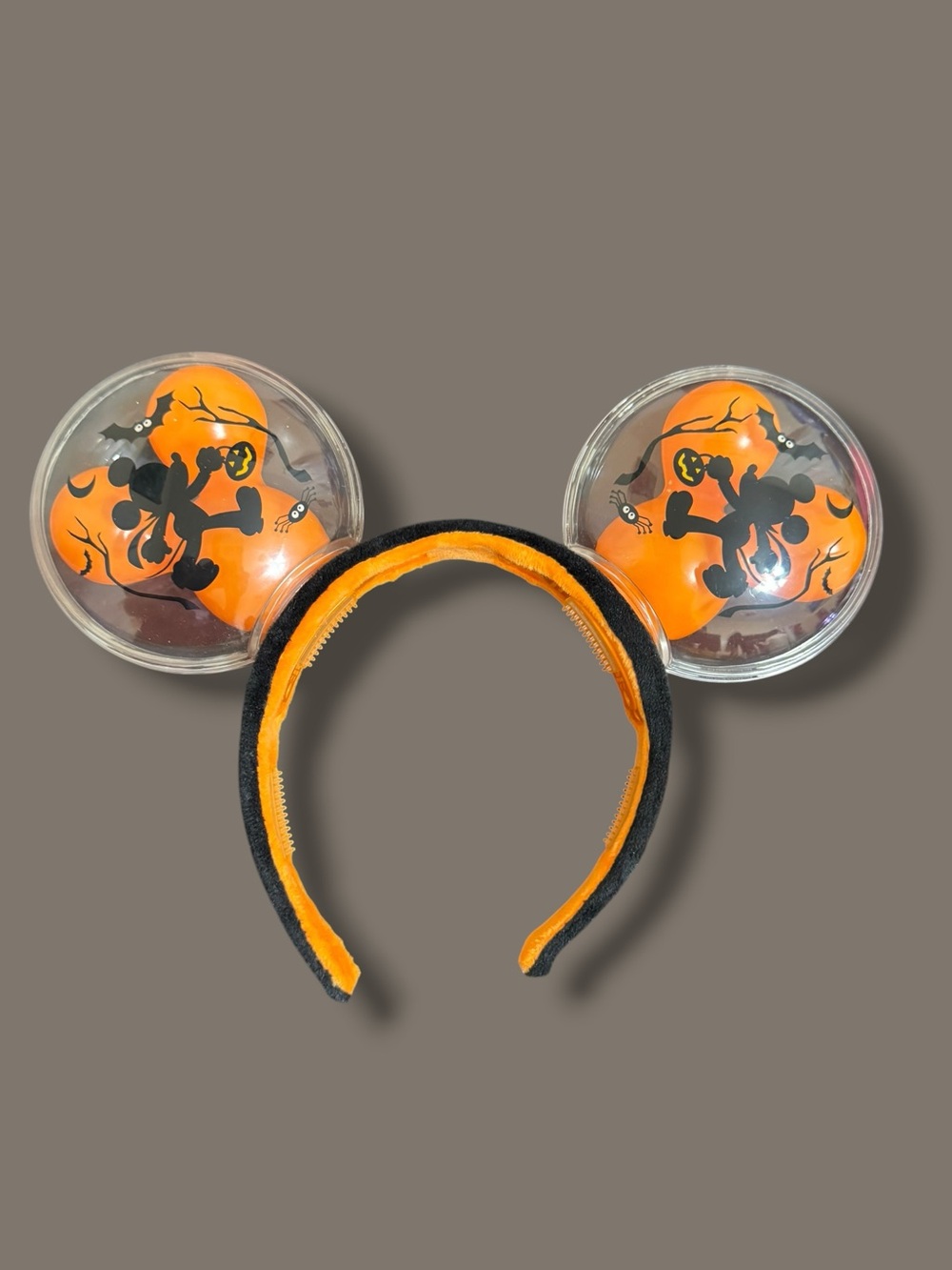 Disney Parks Halloween Light Up Minnie Ears Headband Mickey Pumpkin Glow Ears